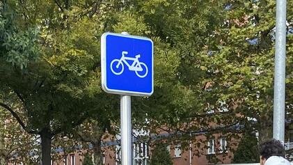 Señalización vertical del carril bici